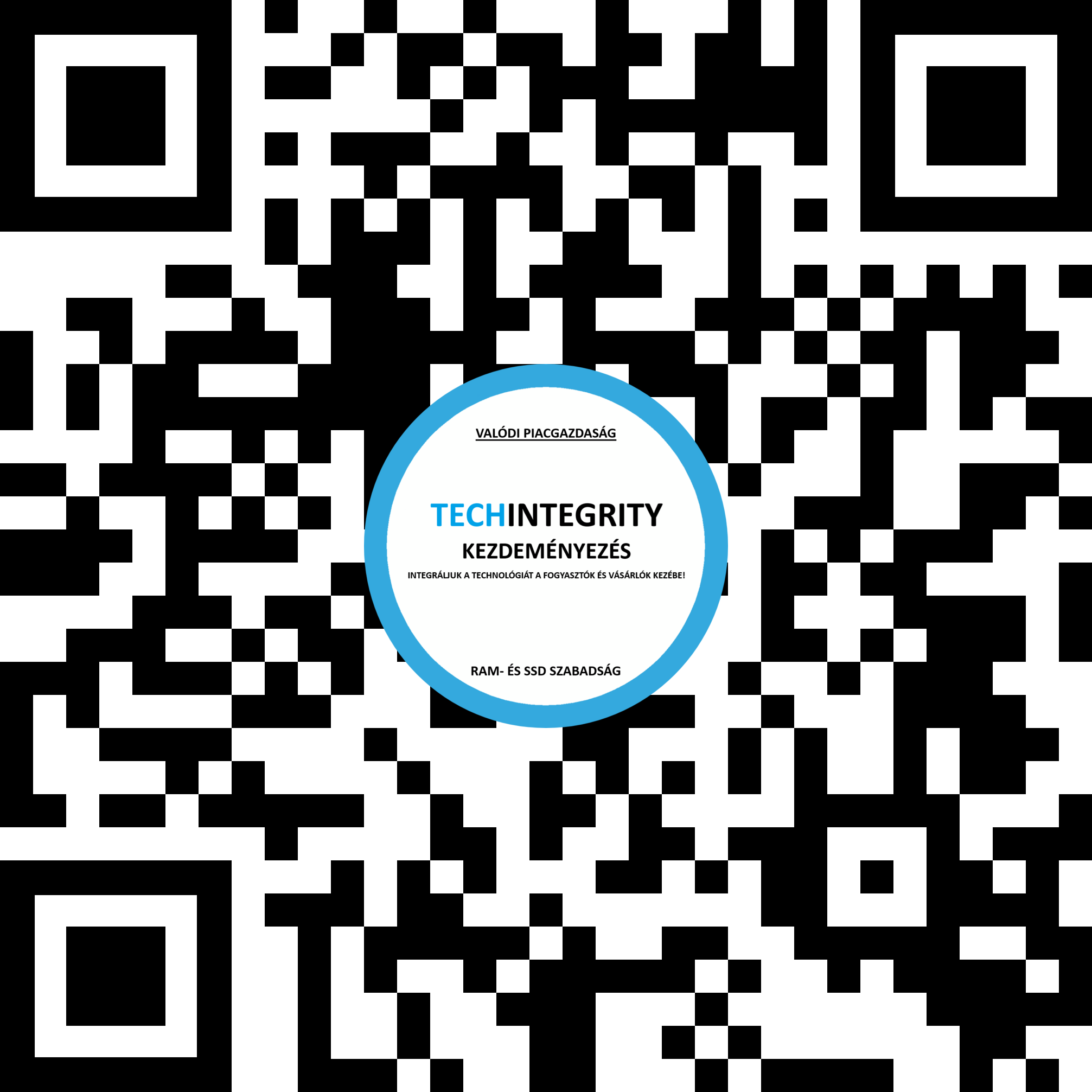TechIntegrity Petíció QR kód